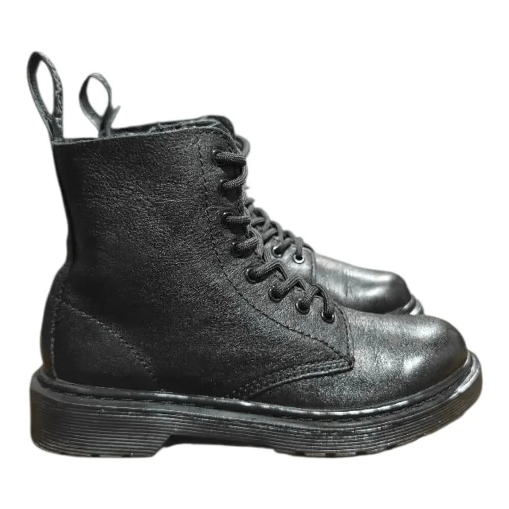 DR. MARTENS 1460 Pascal Junior Leather Combat Boot Size 1